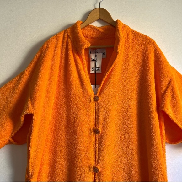 La Veste Ship Wheel Kimono Towel Dress in Orange - Picture 5 of 16